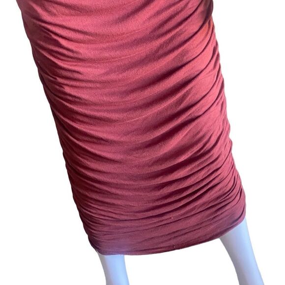 Fashion Nova Mauve Sleeveless Ruched Maxi Dress. Size Large. - Picture 3 of 9